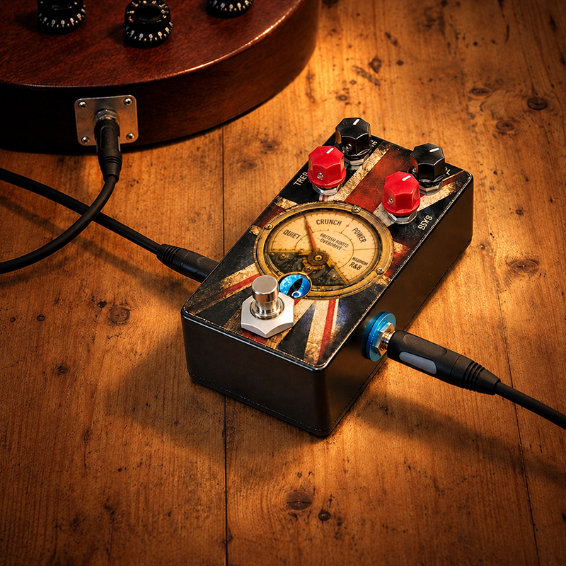 Pédale d’overdrive analogique typée britannique